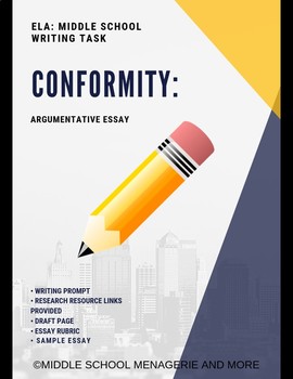 Preview of Conformity: Argumentative Essay - English Language Arts