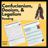 Confucianism, Daoism, & Legalism One Page Reading w/ Quest