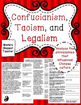 Preview of Confucianism, Taoism, and Legalism