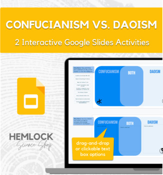 Preview of Confucianism vs. Daoism (Taoism) - interactive Venn Diagrams in Slides