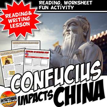 Preview of Confucius Impacts China: Writing, Literacy, & Fun Instagram Activity