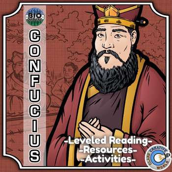 Preview of Confucius Biography - Reading, Digital INB, Slides & Activities