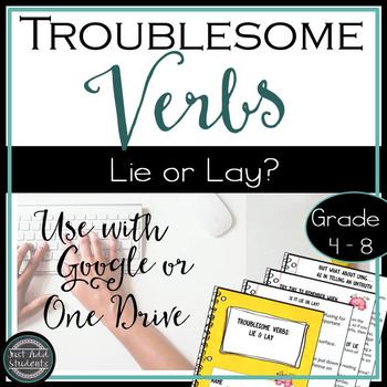 Preview of Lie and Lay Confusing Verbs Grammar Activities and Practice