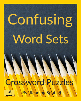 Preview of Confusing Word Sets Crossword Puzzles Bundle