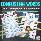 Commonly Confused Words Homophones Task Cards 3rd 4th 5th 