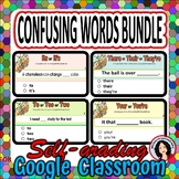 Confusing Words Google Classroom Digital Activities Bundle