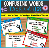 Confusing Words Task Cards-DISTANCE LEARNING