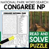 Congaree National Park Word Search Puzzle National Park Wo