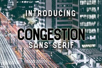 Congestion Font by CRAFTINGCOM | TPT