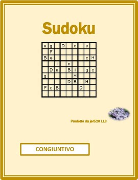 Preview of Congiuntivo (Subjunctive in Italian) Sudoku