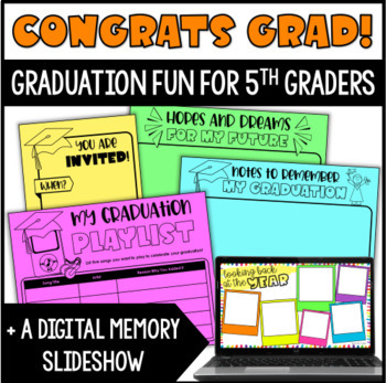 congrats grad graduation fun for 5th graders by jennifer