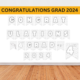 Congratulations 4TH Grad 2024 Banner | Graduation decorati