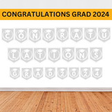 Congratulations Grad 2024 Bunting| Graduation decoration P