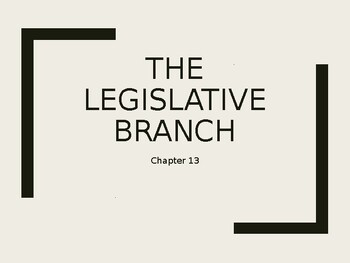 Preview of Legislative Branch PowerPoint - AP Government Focused