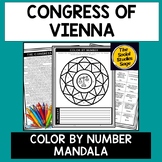 Congress of Vienna Color by Number - Reading Comprehension