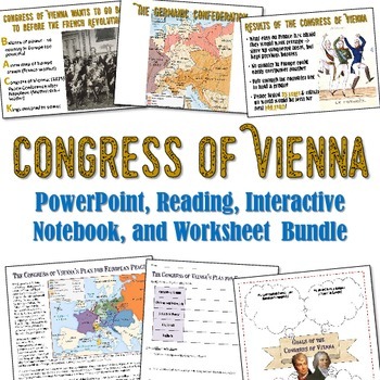 Congress of Vienna PowerPoint and Reading Bundle by Students of History