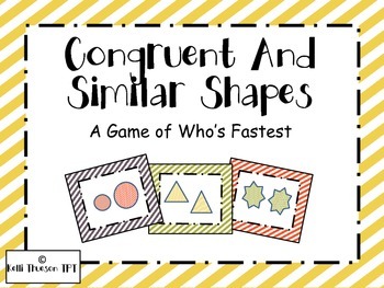 Preview of Congruent and similar shapes game