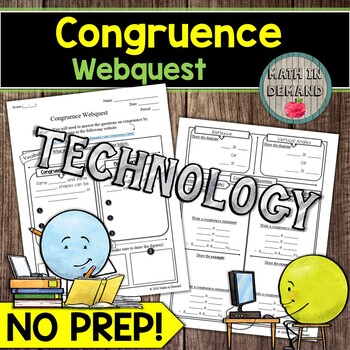 Preview of Congruence Webquest (Congruence Theorems and Statements)