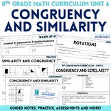 Congruency and Similarity Unit 8th Grade Math Curriculum