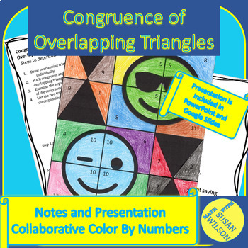 Preview of Congruence of Overlapping Triangles- Notes, Presentation, & Activity Bundle