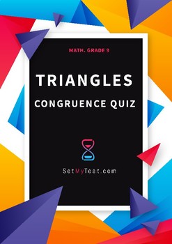 Preview of Congruence of Triangles Quiz