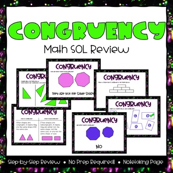 Preview of Congruency SOL Powerpoint & Note-taking Review