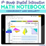 Congruency and Similarity Digital Interactive Notebook for