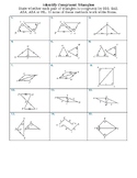 Congruent Triangle Diagram Identification (SSS SAS ASA AAS