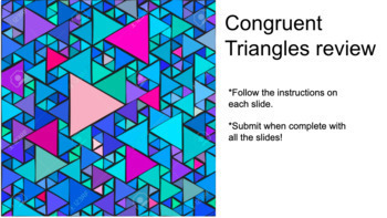 Preview of Congruent Triangle Practice and Proofs