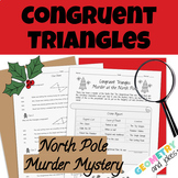 Congruent Triangles Geometry Christmas Murder Mystery Wint