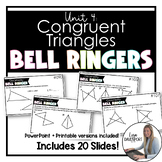 Congruent Triangles - High School Geometry Bell Ringers