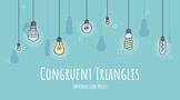 Congruent Triangles Introduction Notes