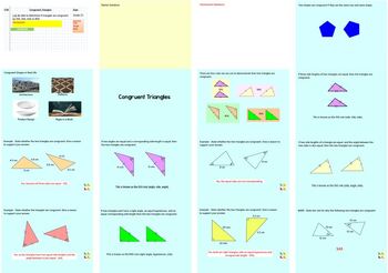 Preview of Congruent Triangles - Maths GCSE ActivInspire Lesson