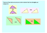 Congruent Triangles - Maths GCSE PowerPoint Lesson