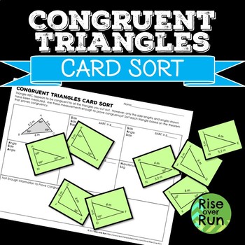 Preview of Triangle Congruence Activity with Card Sort