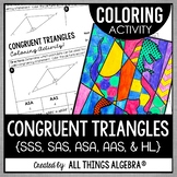 Congruent Triangles (SSS, SAS, ASA, AAS, HL) | Coloring Activity