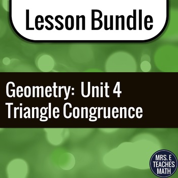 Preview of Congruent Triangles Unit Bundle