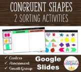 Congruent and Noncongruent Shapes Sorts Google Slides