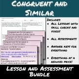 Congruent and Similar-Lessons and Assessments Bundle