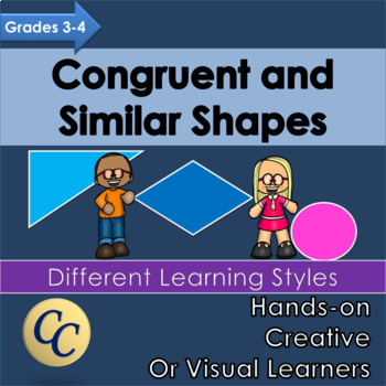 Preview of Congruent and Similar Shapes for Different Learning Styles