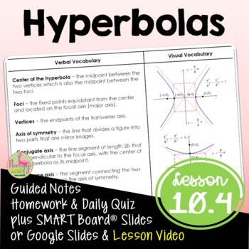 Preview of Hyperbolas (Algebra 2 - Unit 10)