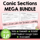 Conic Sections MEGA Bundle (Algebra 2 - Unit 10)