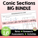 Conic Sections BIG Bundle (Algebra 2 - Unit 10)