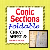 Conic Sections Cheat Sheet - Foldable for Circle, Parabola
