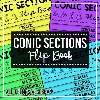 Preview of Conic Sections (Circles, Ellipses, Hyperbolas, Parabolas) | Flip Book