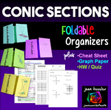 Conic Sections Foldables  plus Cheat Sheet HW and Graph Paper