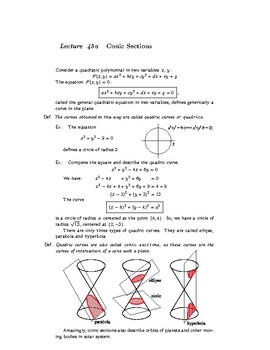 Preview of College Algebra: Lecture Notes—Lecture 45a—Preview