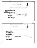 Conic Sections: Parabola Scavenger hunt