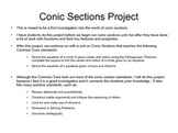 Conic Sections Project - Prentice Hall Algebra 2