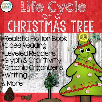 Preview of Conifer Christmas Tree Life Cycle Christmas Reading Comprehension Activities